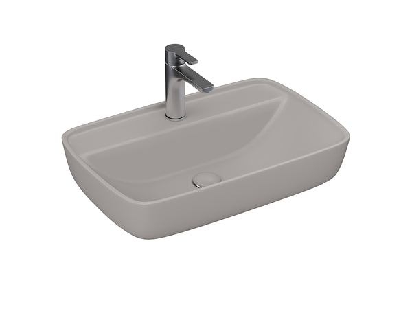 Lucco Vero Tezgah ustu Lavabo 60 cm, Mat Latte