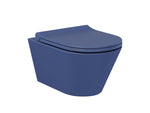 Lucco Avva Rimless Asma Klozet Seti Mat Petrol Mavi, 53 cm