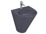 Lucco Garcia Asma Monoblok Lavabo 48 cm, Mat Antrasit