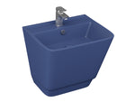 Lucco Bello Asma Monoblok Lavabo 52 cm, Mat Petrol Mavi