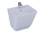 Lucco Bello Asma Monoblok Lavabo 52 cm, Mat Buz Mavi