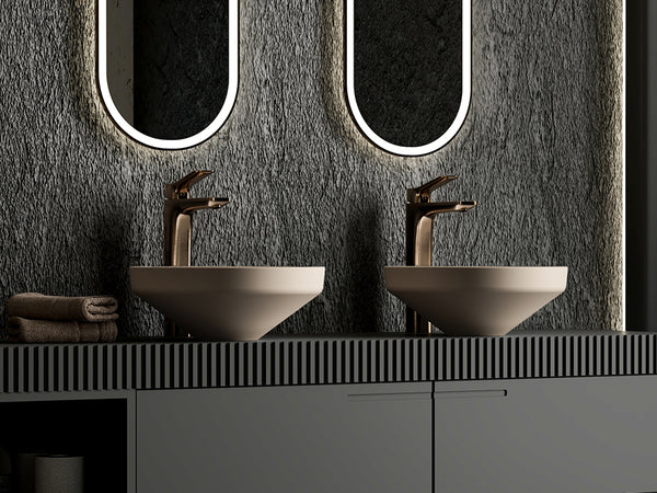 Lucco Luci Çanak Lavabo 40 cm, Mat Latte