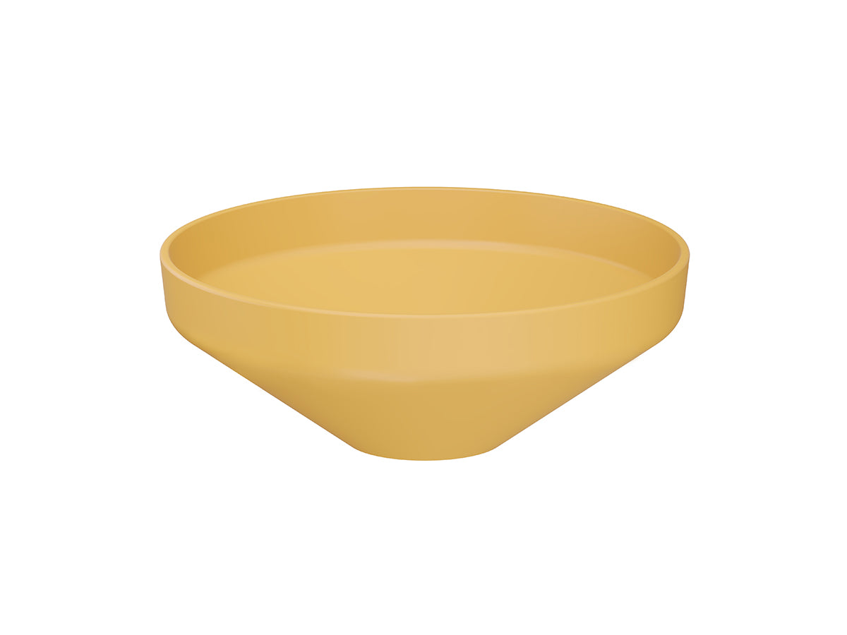 Lucco Luci Çanak Lavabo 40 cm, Mat Hardal Sari