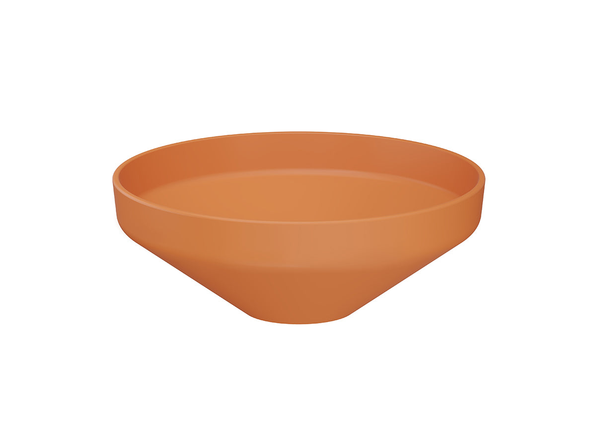 Lucco Luci Çanak Lavabo 40 cm, Mat turuncu