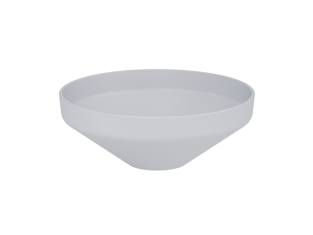 Lucco Luci Çanak Lavabo 40 cm, Mat Gumus Gri