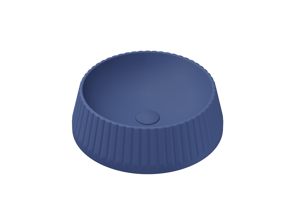 Lucco Deep Çanak Lavabo 40 cm, Mat Petrol Mavi