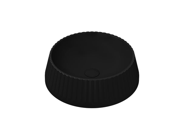 Lucco Deep Çanak Lavabo 40 cm, Parlak Siyah