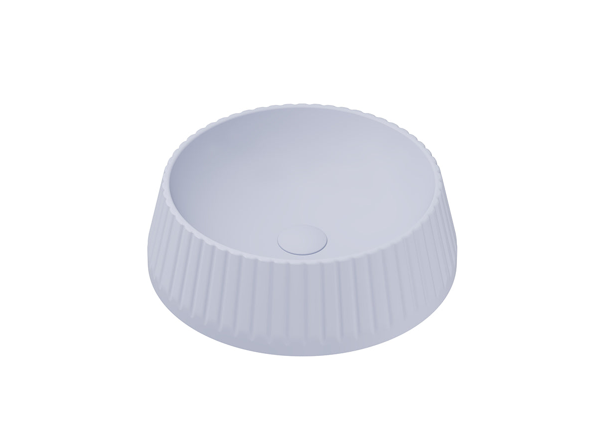 Lucco Deep Çanak Lavabo 40 cm, Mat Buz Mavi