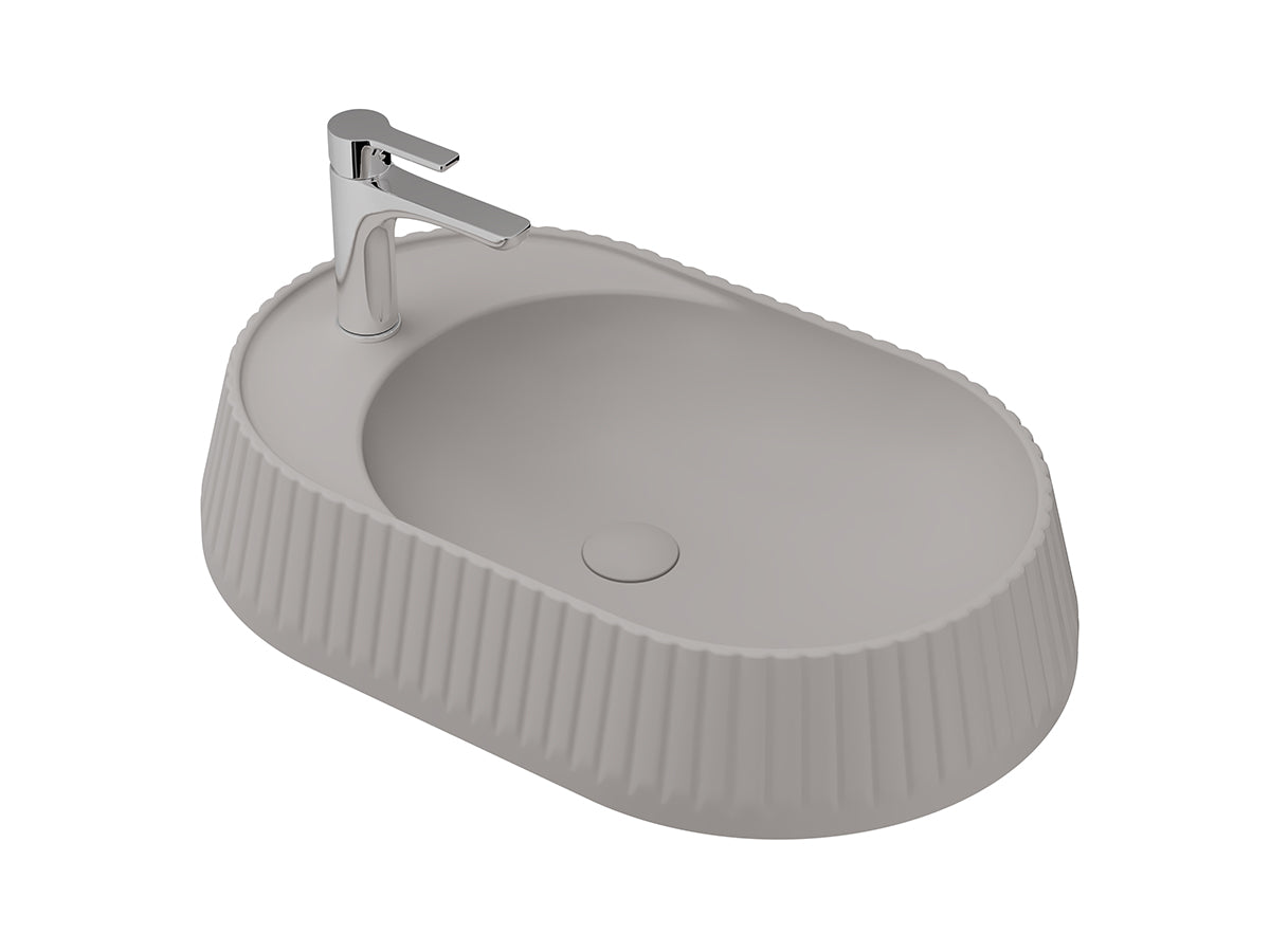 Lucco Pier Tezgah ustu Lavabo 65 cm, Mat Latte