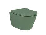Lucco Gema Rimless Asma Klozet Seti Mat Yesil 49 cm