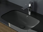 Lucco Nuvo Tezgah Alti lavabo 55 cm, Mat Antrasit