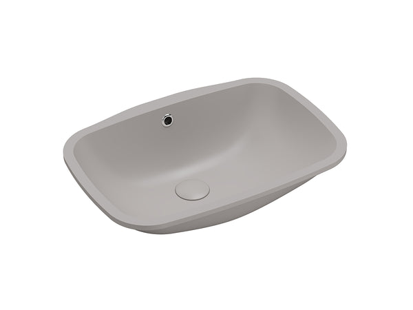 Lucco Nuvo Tezgah Alti lavabo 55 cm, Mat Latte