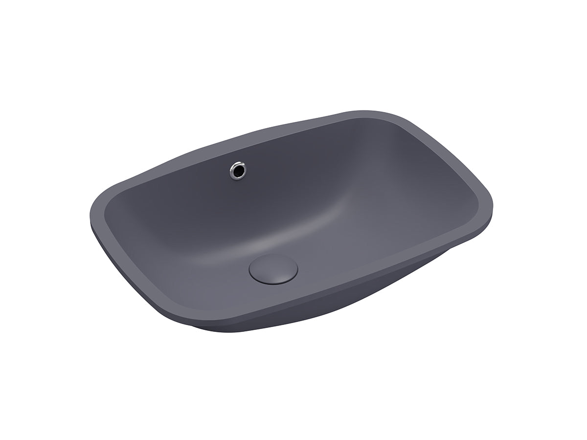 Lucco Nuvo Tezgah Alti lavabo 55 cm, Mat Antrasit