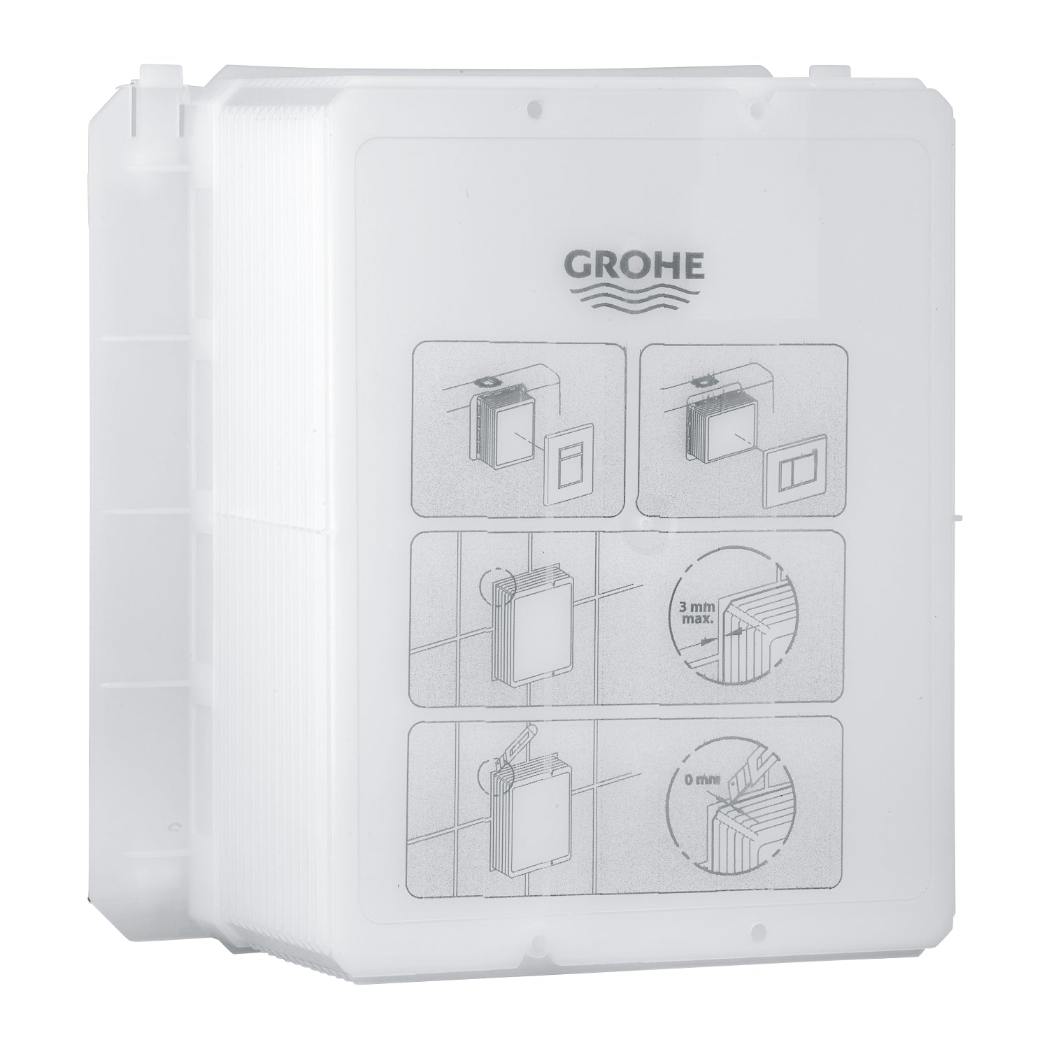Grohe Pnömatik Gömme Rezervuar Kapak Şablonu Körük Muhafazası - 66783000 - alternatif görünüm - GROHE 66783000