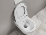 Lucco Luna Vortex Flush Asma Klozet Seti Parlak Beyaz, 49 cm
