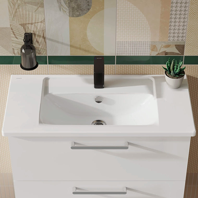 VitrA Integra Etajerli Lavabo, Kompakt, 80x39 cm