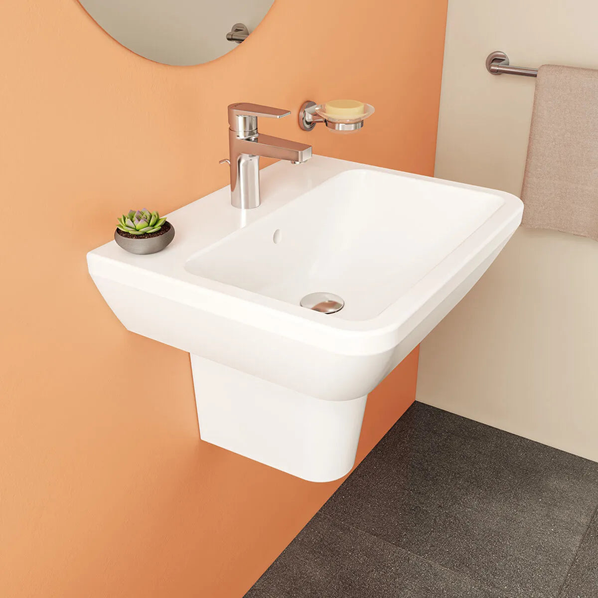 VitrA Integra Lavabo, Dikdörtgen, 55x45 cm