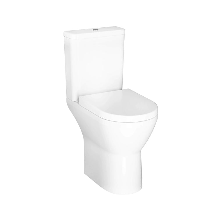 VitrA Integra Round Takım Klozet Rim-ex, Arkası Açık, Özel İhtiyaç, 62 cm, Beyaz