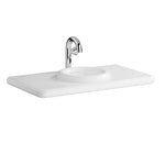 VitrA Liquid Seramik Tezgah, 100 cm, Beyaz (Lavabo Delikli-Armatür Delikli