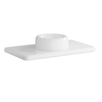 VitrA Liquid Seramik Tezgah, 100 cm, Beyaz (Lavabo Delikli-Armatür Deliksiz)
