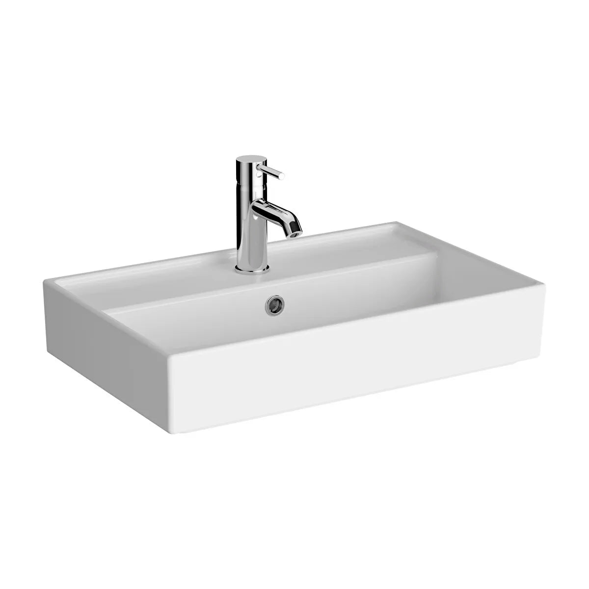 VitrA Archiplan Lavabo, Kompakt, 60x38 cm, Parlak Beyaz