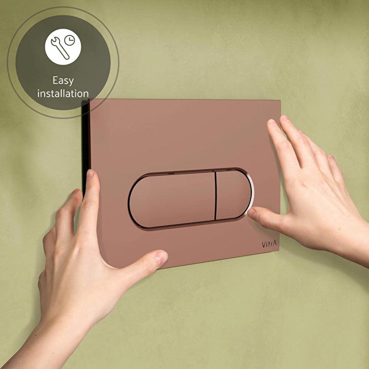 VitrA Root Round Kumanda Paneli, Soft Bakır