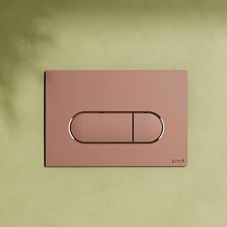 VitrA Root Round Kumanda Paneli, Soft Bakır