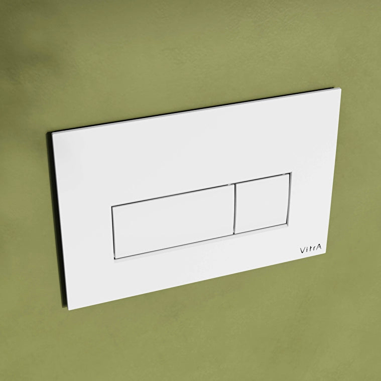 Vitra Root Square Kumanda Paneli, Parlak Beyaz