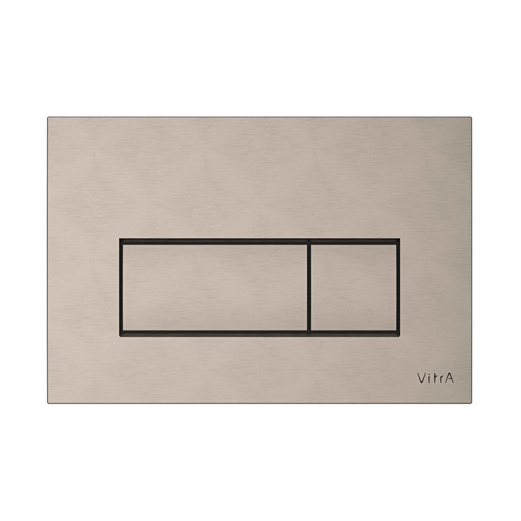 Vitra Root Square Kumanda Paneli, Fırçalı Nikel