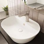 VitrA Geo Tezgah Üstü Lavabo, Oval, 55x43 cm, Mat Beyaz