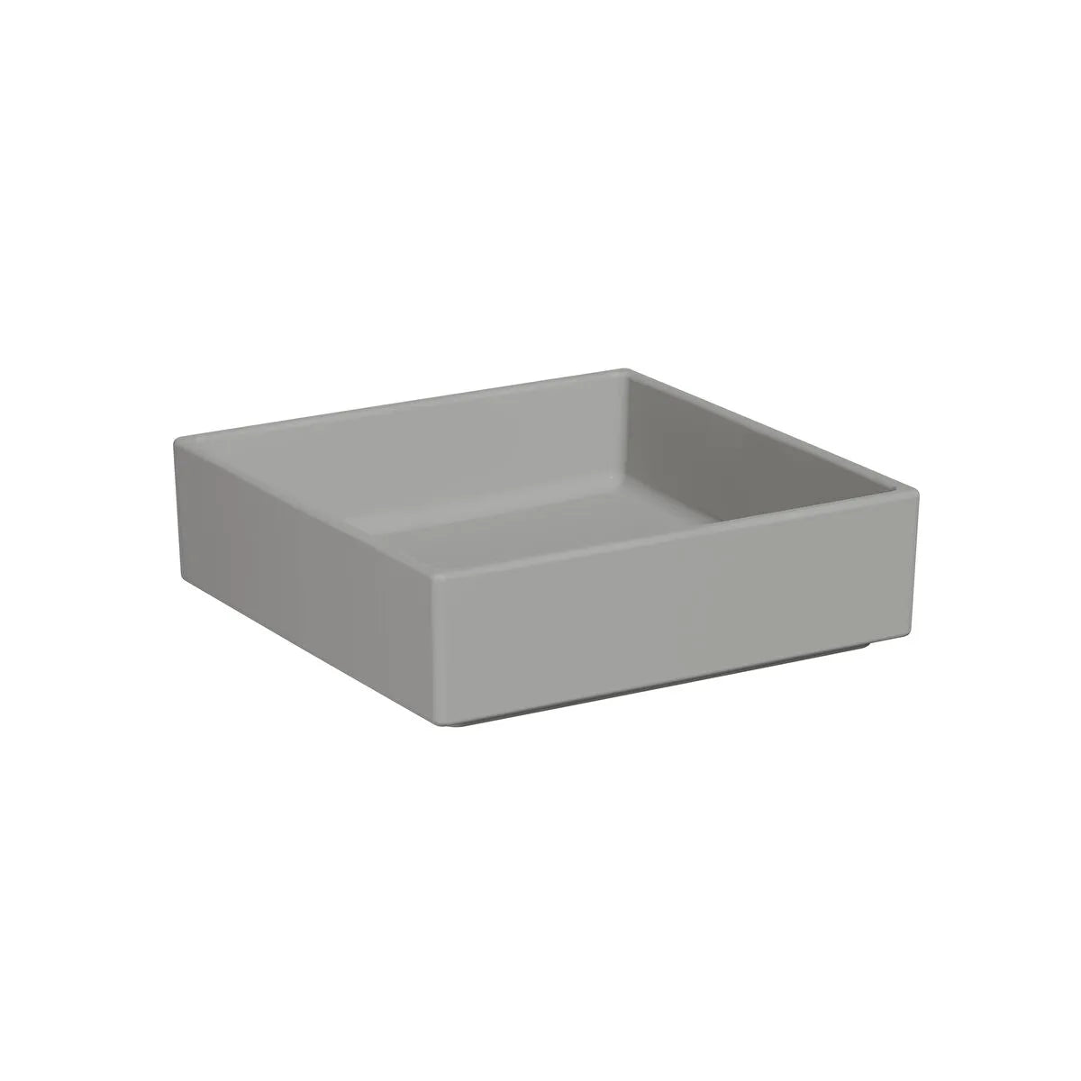 VitrA Archiplan Çanak Lavabo, Kare, 40x40 cm, Mat Taş Gri