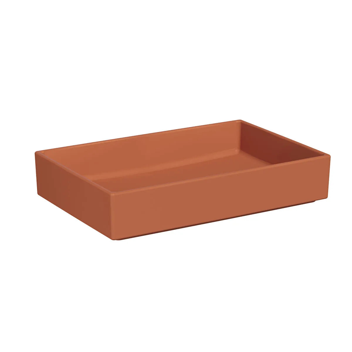 VitrA Archiplan Çanak Lavabo, Kare, 60x40 cm, Mat Terra Rosa