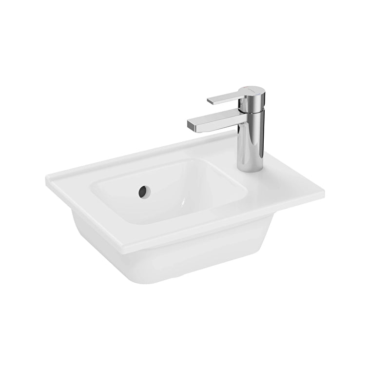 VitrA Mia Etajerli Lavabo, Sağdan Armatür Delikli, 40 cm
