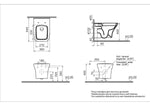 VitrA Zentrum Square Asma Klozet,SmoothFlush, 54 cm