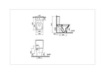 VitrA Zentrum Square Takım Klozet Seti , SmoothFlush, 63 cm