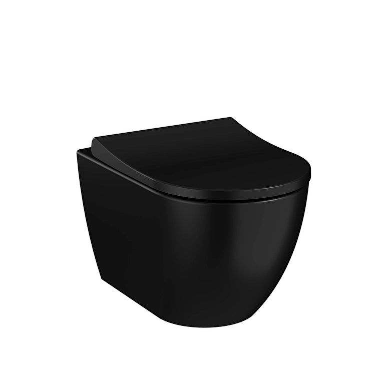 VitrA S60 Asma Klozet, SmoothFlush, 54 cm, Mat Siyah