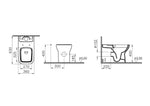 VitrA S20 Square Takım Klozet Seti, SmoothFlush, 63 cm