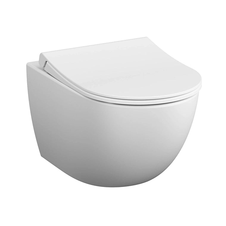 VitrA Sento Asma Klozet, Rim-ex, Gizli Montajlı, 54 cm, Mat Beyaz