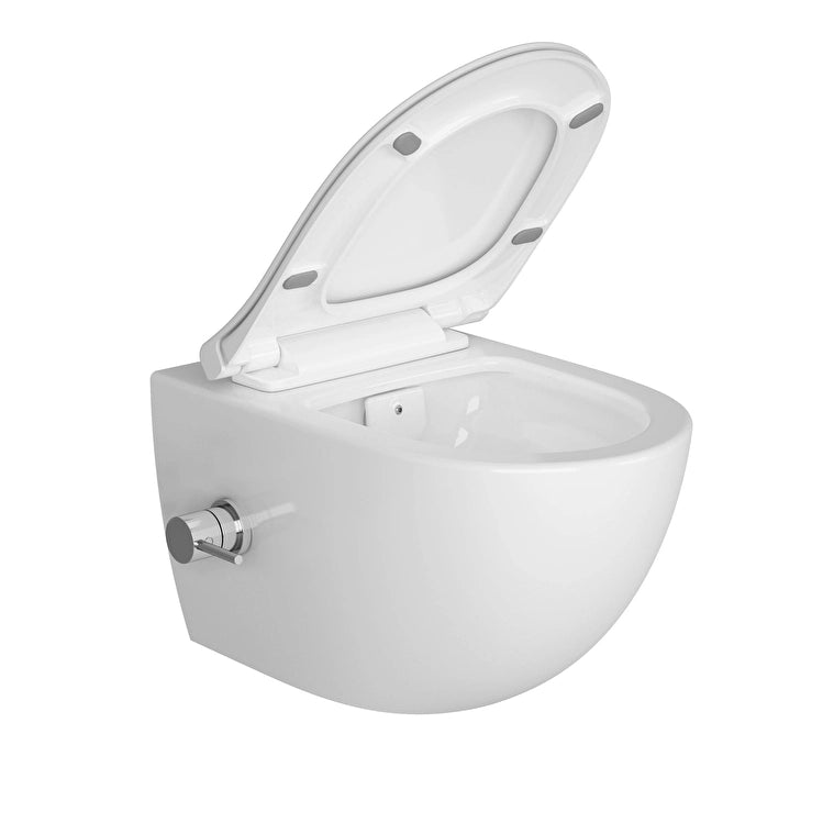 VitrA Sento Asma Klozet, Rim-ex, Gizli Montajlı, 54 cm, Termostatik Entegre Musluklu,