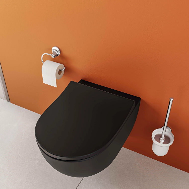 VitrA Sento Klozet Kapağı, Slim, Duroplast, Sök Tak, Mat Siyah