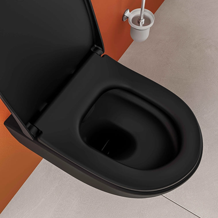 VitrA Sento Klozet Kapağı, Slim, Duroplast, Sök Tak, Mat Siyah