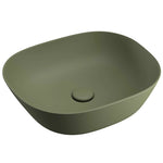 VitrA Plural Kare Alçak Çanak Lavabo, 45 cm, Mat Yosun Yeşili