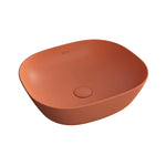 VitrA Plural Kare Alçak Çanak Lavabo, 45 cm, Mat Terra Rossa