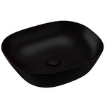 VitrA Plural Kare Alçak Çanak Lavabo, 45 cm, Mat Siyah