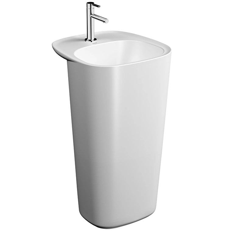 VitrA Plural Monoblok Lavabo, 50 cm, Mat Beyaz