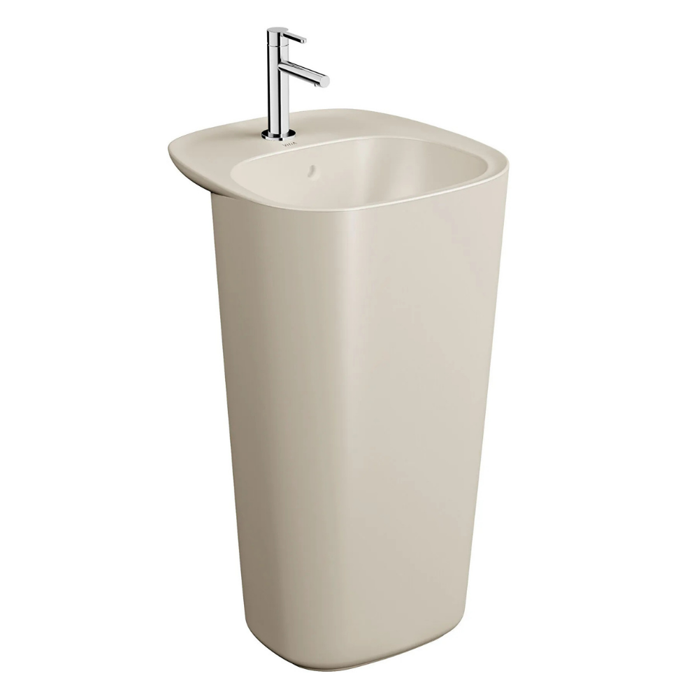 VitrA Plural Monoblok Lavabo, 50 cm, Mat Kum Beji
