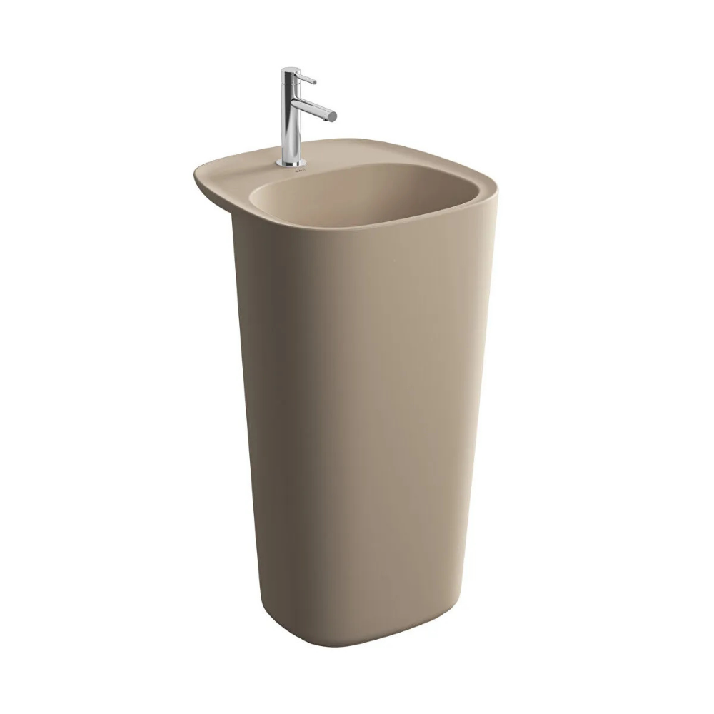 VitrA Plural Monoblok Lavabo, 50 cm, Mat Kil Beji