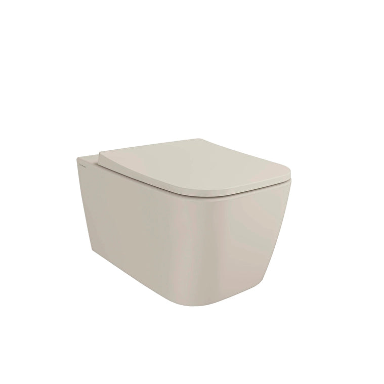 VitrA Metropole Square Asma Klozet, QuantumFlush, 56 cm, Mat Kum Beji