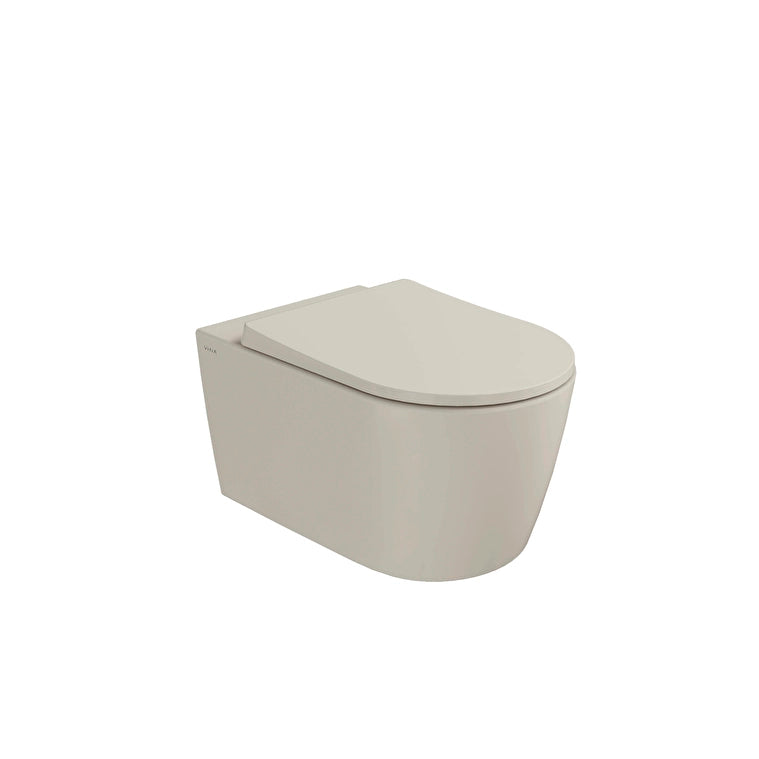 VitrA Metropole Round Asma Klozet, QuantumFlush, 56 cm, Mat Kum Beji
