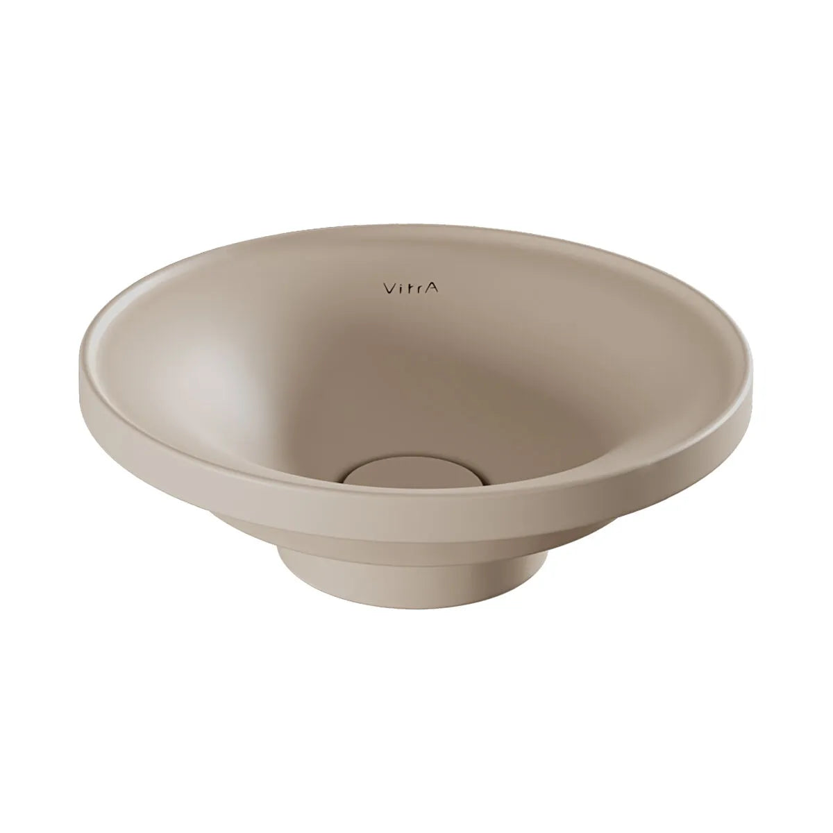 VitrA Glora Yuvarlak Çanak Lavabo, 45 cm, Mat Kum Beji